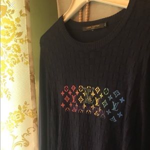 Louis Vuitton shirt few loose threads but new.